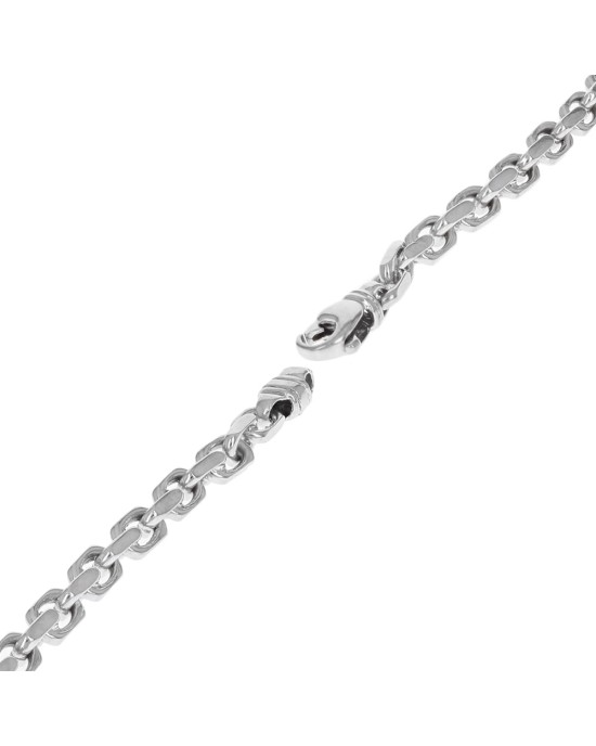 Square Oval Link Chain Bracelet